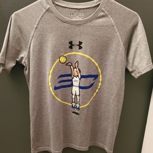 Boys Under Armour loose heatgear tee Steph Curry